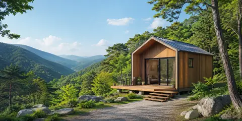 산촌에도 체류형 쉼터 설치가 가능합니다! 👏